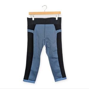 Under Armour Blue & Black Compression Heat Gear Leggings Size L